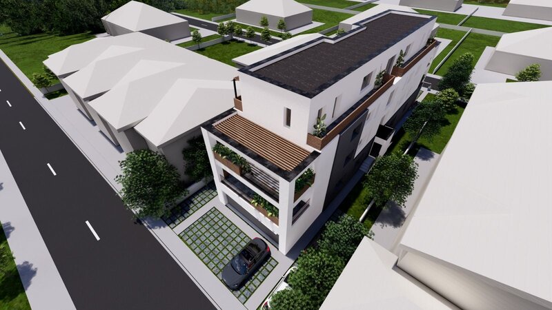 Cartierul Militari, 4 camere cu terasa de 22 mp, 3 bai, etaj 2/3, finisat modern, comision 0%.